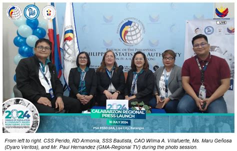 popcen.psa.gov.ph open now|Regional Press Launch on the 2024 Census of Population and .